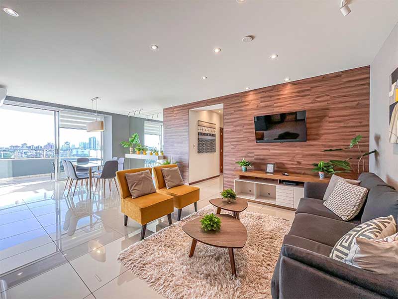 Alba: Moderno y amplio departamento